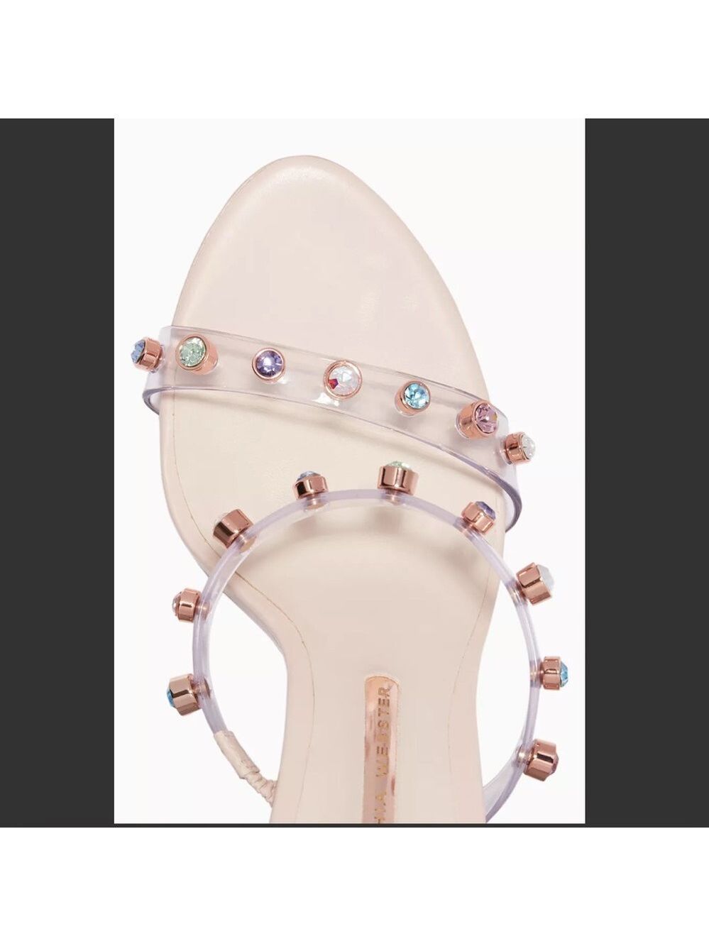 Sophia Webster Rosalind Gem Multi Color Studded Heel size 42 US 11.5 - Picture 3 of 17